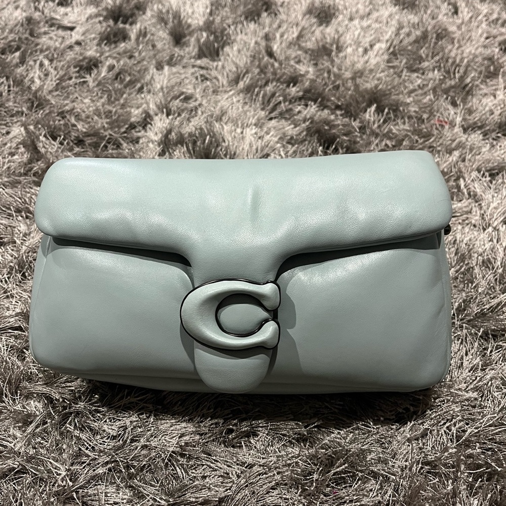 Coach Pillow Tabby in Aqua